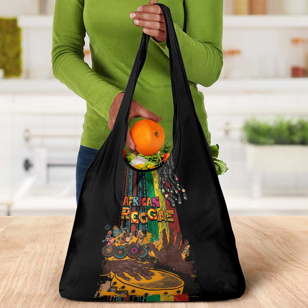 Afro-Caribbean Grocery Bag African and Reggae Art Music - African Pride