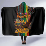 Afro-Caribbean Hooded Blanket African and Reggae Art Music - African Pride