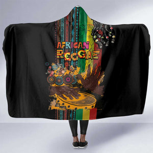 Afro-Caribbean Hooded Blanket African and Reggae Art Music - African Pride