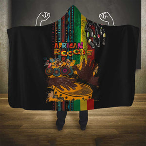 Afro-Caribbean Hooded Blanket African and Reggae Art Music - African Pride