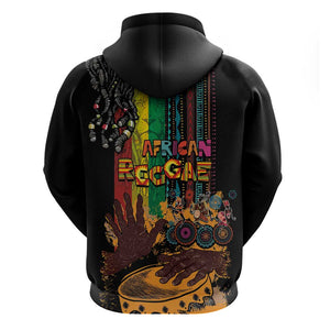 Afro-Caribbean Hoodie African and Reggae Art Music - African Pride
