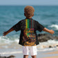 Afro-Caribbean Kid Hawaiian Shirt African and Reggae Art Music - African Pride