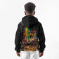 Afro-Caribbean Kid Hoodie African and Reggae Art Music - African Pride