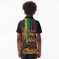 Afro-Caribbean Kid Polo Shirt African and Reggae Art Music - African Pride