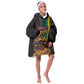 Afro-Caribbean Kid Wearable Blanket Hoodie African and Reggae Art Music - African Pride