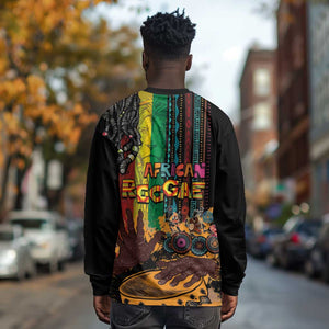 Afro-Caribbean Long Sleeve Shirt African and Reggae Art Music - African Pride