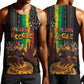 Afro-Caribbean Men Tank Top African and Reggae Art Music - African Pride