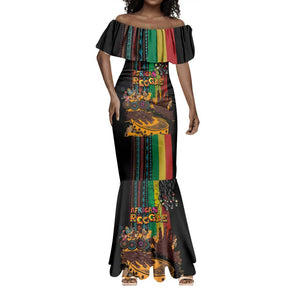 Afro-Caribbean Mermaid Dress African and Reggae Art Music - African Pride
