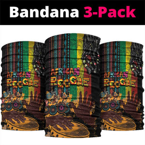 Afro-Caribbean Neck Gaiter African and Reggae Art Music - African Pride