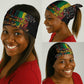 Afro-Caribbean Neck Gaiter African and Reggae Art Music - African Pride