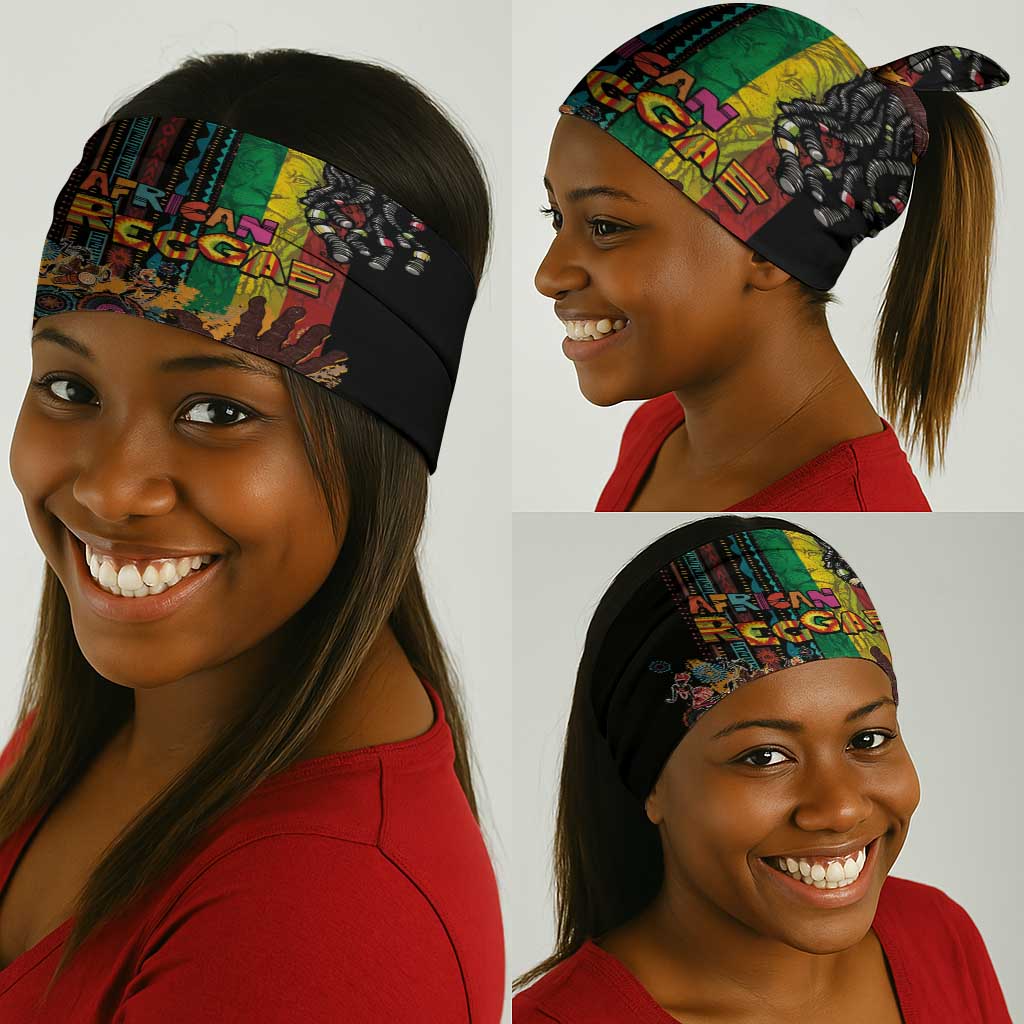 Afro-Caribbean Neck Gaiter African and Reggae Art Music - African Pride