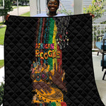Afro-Caribbean Quilt African and Reggae Art Music - African Pride