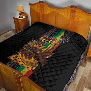 Afro-Caribbean Quilt African and Reggae Art Music - African Pride