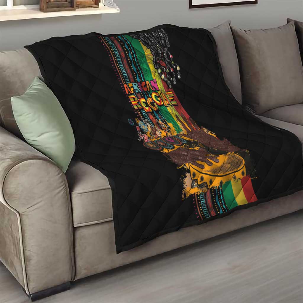 Afro-Caribbean Quilt African and Reggae Art Music - African Pride
