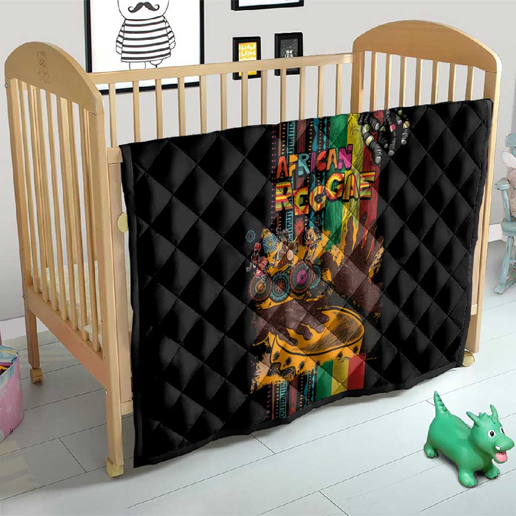Afro-Caribbean Quilt African and Reggae Art Music - African Pride