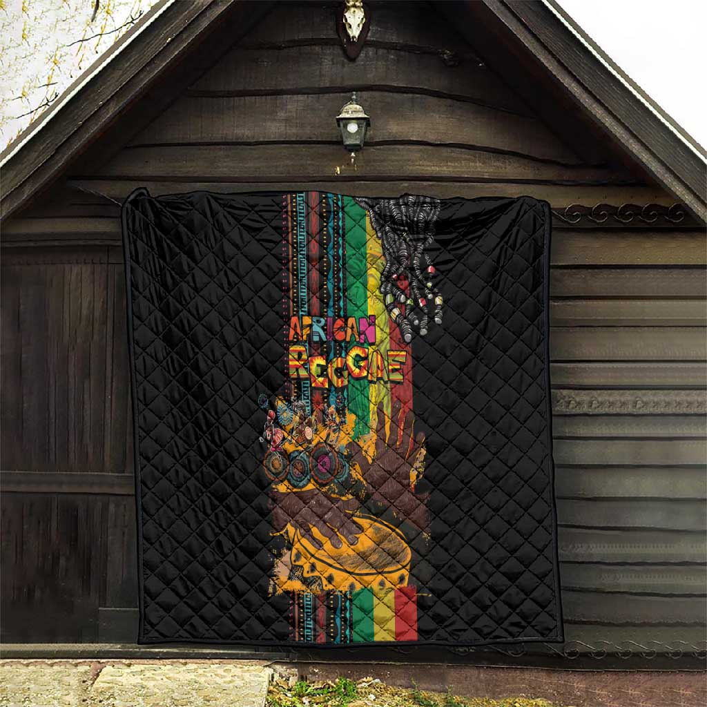 Afro-Caribbean Quilt African and Reggae Art Music - African Pride