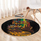 Afro-Caribbean Round Carpet African and Reggae Art Music - African Pride