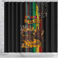 Afro-Caribbean Shower Curtain African and Reggae Art Music - African Pride