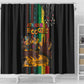 Afro-Caribbean Shower Curtain African and Reggae Art Music - African Pride
