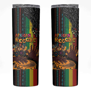 Afro-Caribbean Skinny Tumbler African and Reggae Art Music - African Pride