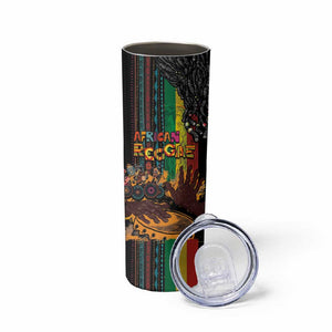 Afro-Caribbean Skinny Tumbler African and Reggae Art Music - African Pride