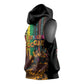 Afro-Caribbean Sleeveless Hoodie African and Reggae Art Music - African Pride
