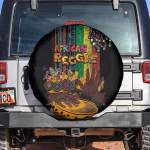 Afro-Caribbean Spare Tire Cover African and Reggae Art Music - African Pride