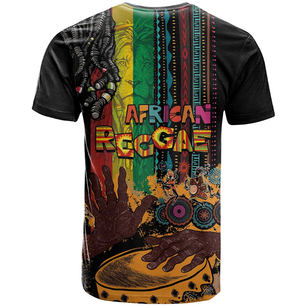 Afro-Caribbean T shirt African and Reggae Art Music - African Pride