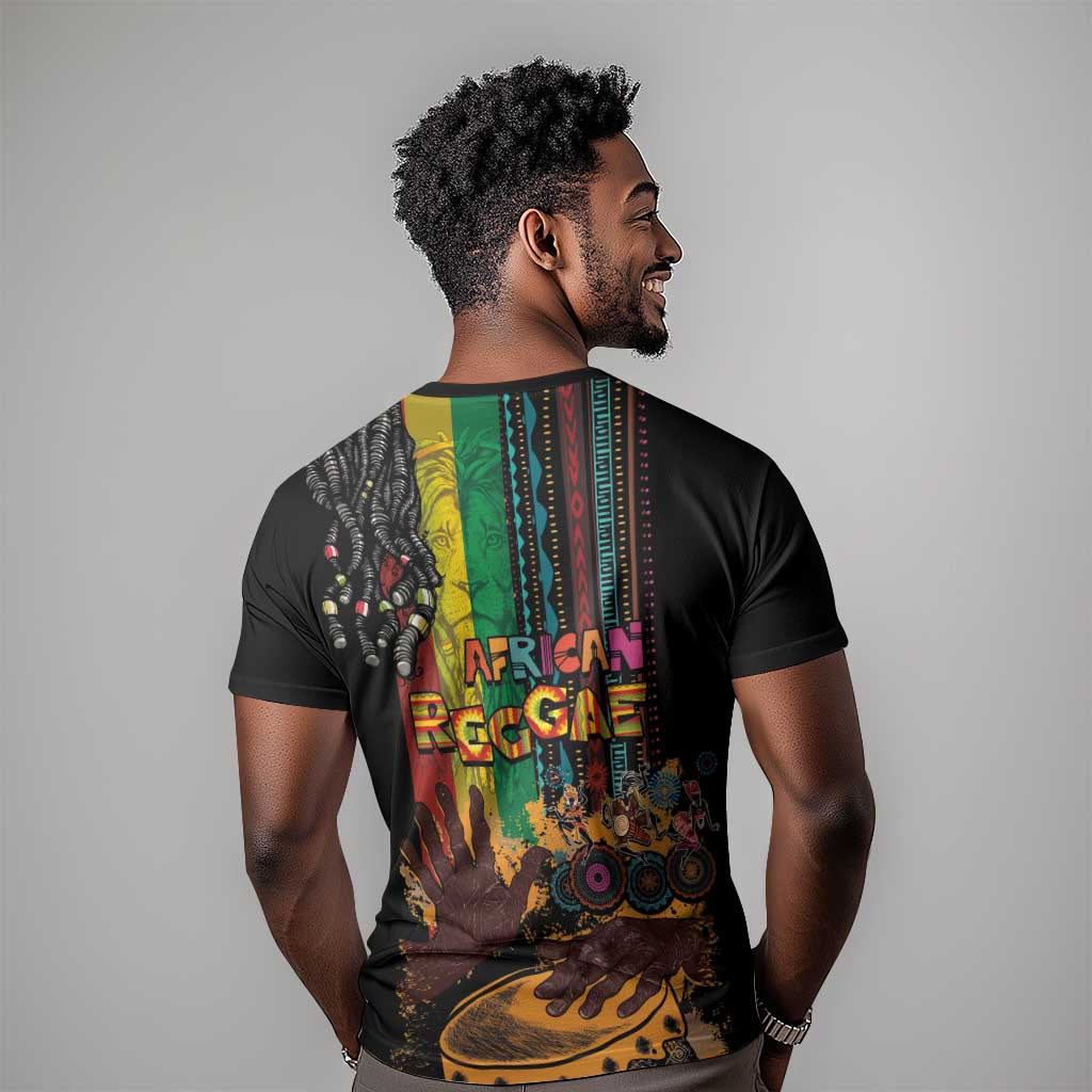 Afro-Caribbean T shirt African and Reggae Art Music - African Pride