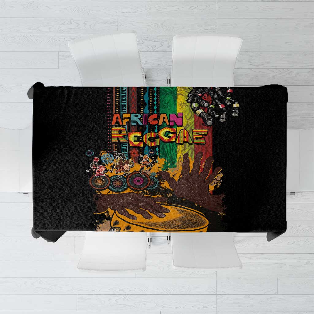 Afro-Caribbean Tablecloth African and Reggae Art Music - African Pride