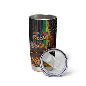 Afro-Caribbean Tumbler Cup African and Reggae Art Music - African Pride