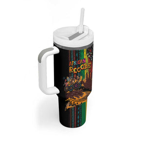 Afro-Caribbean Tumbler With Handle African and Reggae Art Music - African Pride