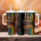 Afro-Caribbean Tumbler With Handle African and Reggae Art Music - African Pride