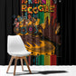 Afro-Caribbean Window Curtain African and Reggae Art Music - African Pride
