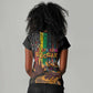 Afro-Caribbean Women V-Neck T-Shirt African and Reggae Art Music - African Pride