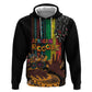 Afro-Caribbean Zip Hoodie African and Reggae Art Music - African Pride