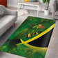 Afro Jamaica Independence Day Area Rug Swallow-tail Hummingbird with Tropical Plants - African Pride