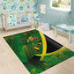 Afro Jamaica Independence Day Area Rug Swallow-tail Hummingbird with Tropical Plants - African Pride