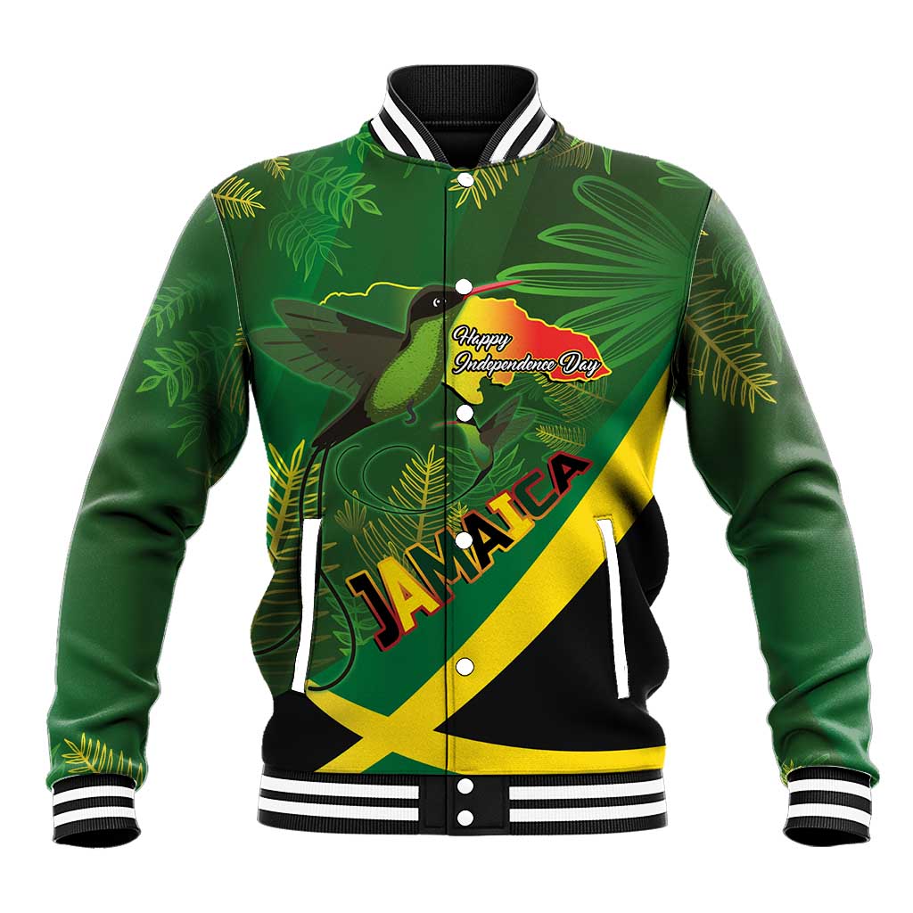 Afro Jamaica Independence Day Baseball Jacket Swallow-tail Hummingbird ...