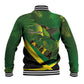 Afro Jamaica Independence Day Baseball Jacket Swallow-tail Hummingbird with Tropical Plants - African Pride