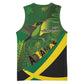 Afro Jamaica Independence Day Basketball Jersey Swallow-tail Hummingbird with Tropical Plants - African Pride