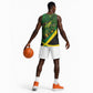 Afro Jamaica Independence Day Basketball Jersey Swallow-tail Hummingbird with Tropical Plants - African Pride