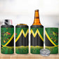 Afro Jamaica Independence Day 4 in 1 Can Cooler Tumbler Swallow-tail Hummingbird with Tropical Plants - African Pride