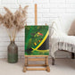 Afro Jamaica Independence Day Canvas Wall Art Swallow-tail Hummingbird with Tropical Plants - African Pride