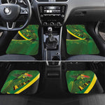 Afro Jamaica Independence Day Car Mats Swallow-tail Hummingbird with Tropical Plants - African Pride