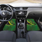 Afro Jamaica Independence Day Car Mats Swallow-tail Hummingbird with Tropical Plants - African Pride