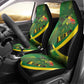 Afro Jamaica Independence Day Car Seat Cover Swallow-tail Hummingbird with Tropical Plants - African Pride