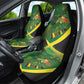 Afro Jamaica Independence Day Car Seat Cover Swallow-tail Hummingbird with Tropical Plants - African Pride