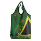 Afro Jamaica Independence Day Grocery Bag Swallow-tail Hummingbird with Tropical Plants - African Pride