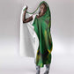 Afro Jamaica Independence Day Hooded Blanket Swallow-tail Hummingbird with Tropical Plants - African Pride